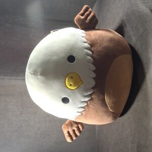 Squishmallows Yukon Striker Brown Tan White Bald Eagle NWOT 12" Series 1